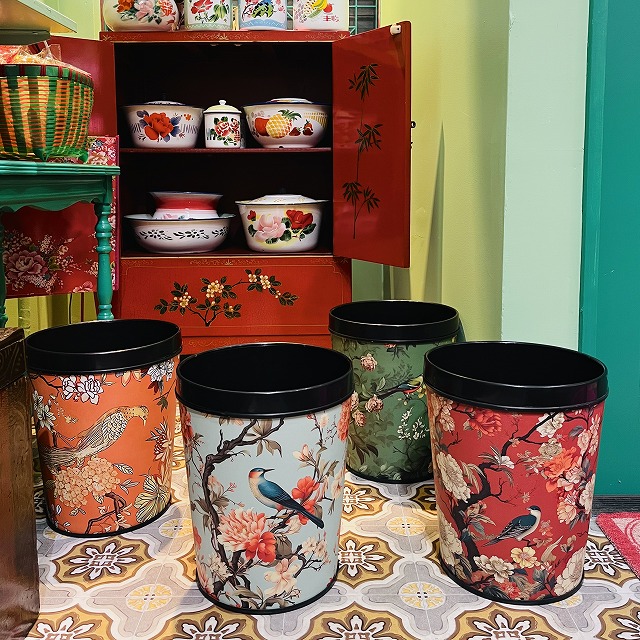 シノワズリ風ダストボックス/４柄