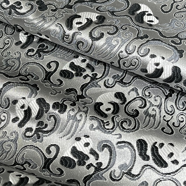 シノワズリファブリック/熊猫と祥雲/W幅/50cm単位